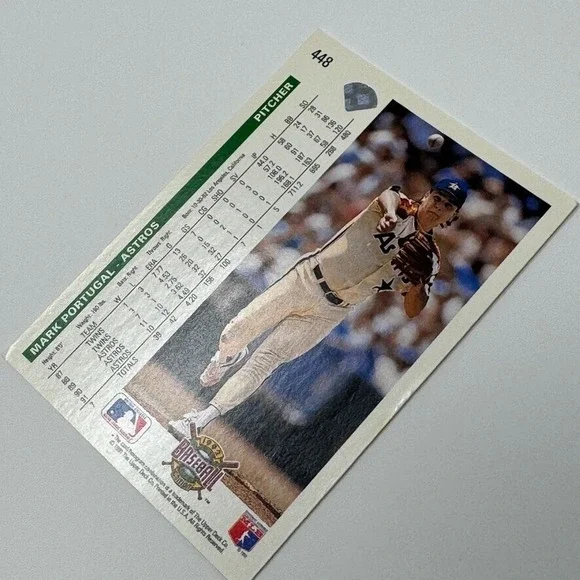 1992 Upper Deck Mark Portugal Astros Baseball Card - Picture 12 of 14